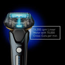Panasonic Electric Razor for Men |Electric Shaver|ARC5 with Premium Automatic Cleaning and Charging Station |Wet Dry Shaver Men | Cordless Razor | Shaver with Pop-Up Trimmer ES-LV97-K, Black Panasonic Store