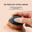 2 PCS Foundation Makeup Brush Flat Top Kabuki Hexagon Face Blush Liquid Powder Foundation Brush for Blending Liquid, Cosmetics with Bonus Protective Case(Black & Pink) Amtidy