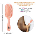 Wet Brush Go Green Coconut Oil Infused Detangling Hair Brush - Pain-Free Ultra-Soft Detangler Bristles Glide Through Tangles with Ease - Protects Against Split Ends - 100% Plant-Based Plastic Wet Brush
