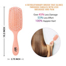 Wet Brush Go Green Coconut Oil Infused Detangling Hair Brush - Pain-Free Ultra-Soft Detangler Bristles Glide Through Tangles with Ease - Protects Against Split Ends - 100% Plant-Based Plastic Wet Brush