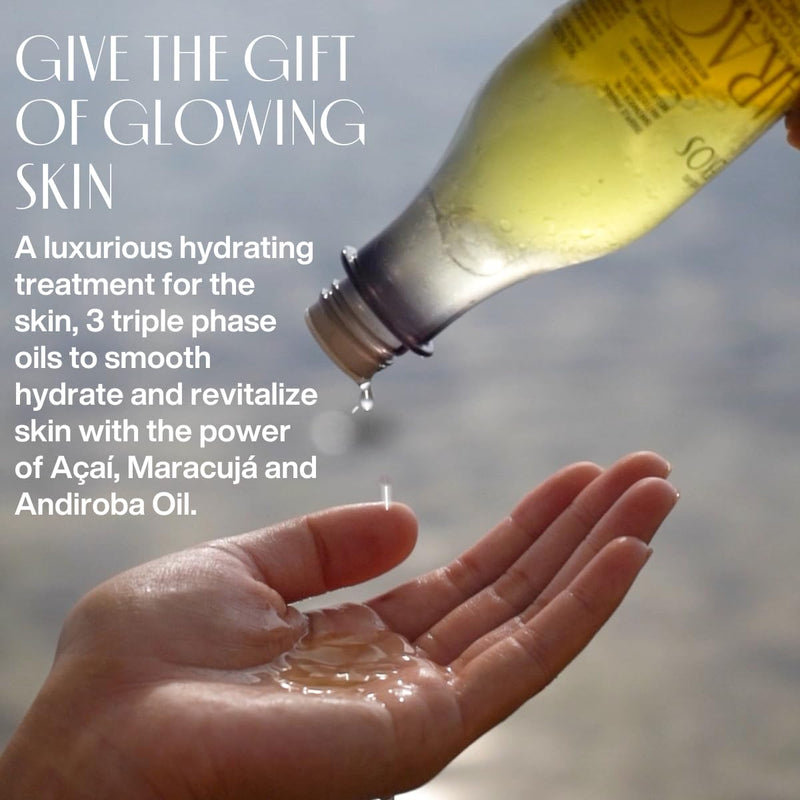 natura - Ekos Triple Phase Shower Oil Trio Lovers Set (3 Products) - Andiroba, Maracujá, and Açaí Shower & Bath Oil - Gift Box - Vegan Skin Care - Brazilian Beauty Secrets - Self Care & Body Care Infinity Warehouse