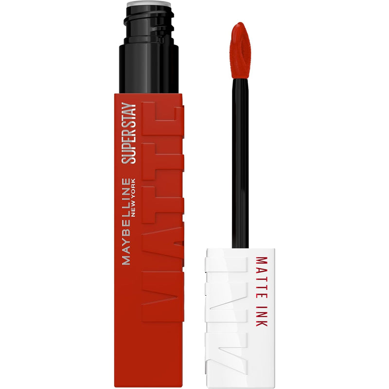 Maybelline Super Stay Matte Ink Liquid Lipstick Makeup, Long Lasting High Impact Color, Up to 16H Wear, Hustler, Red Brown, 1 Count, Packaging May Vary Infinity Warehouse