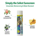 Badger SPF 15 Mineral Sunscreen Lip Balm - Reef-Friendly Broad-Spectrum SPF Lip Balm with Zinc Oxide - Unscented, .15 oz Badger