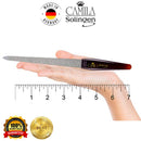 Camila Solingen CS19 Large Professional Sapphire Metal Nail File Pointed for Fingernail and Toenail. Double Sided Coarse Fine for Manicure/Pedicure. Stainless Steel from Solingen Germany (8" 2 Pack) Camila Solingen