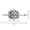 Tinsow 2 Pcs Silver Celtic Hair Slide Hairpins Hair Accessories Hair Clips, Creative Hair Barrette Minimalist Hair Claw Hair Pin Hair Accessories for Women (Style C H) Tinsow