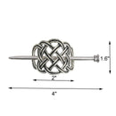 Tinsow 2 Pcs Silver Celtic Hair Slide Hairpins Hair Accessories Hair Clips, Creative Hair Barrette Minimalist Hair Claw Hair Pin Hair Accessories for Women (Style C H) Tinsow