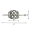 Tinsow 2 Pcs Silver Celtic Hair Slide Hairpins Hair Accessories Hair Clips, Creative Hair Barrette Minimalist Hair Claw Hair Pin Hair Accessories for Women (Style C H) Tinsow