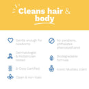 Mustela Baby Nourishing Cleansing Gel – Baby Hair & Body Wash for Dry Skin - with Natural Avocado, Cold Cream & Beeswax - 10.14 fl. oz. Mustela