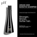 pH PURE HAIR Argan & Keratin Shampoo Hair Mask & Elixir Color Protecting - Hydrating Nourishing Formula for Deep Cleansing Heat Protection Soft & Silky Hair - Sulfate Free (8.45+8.45+3.38 Fl Oz) Infinity Warehouse