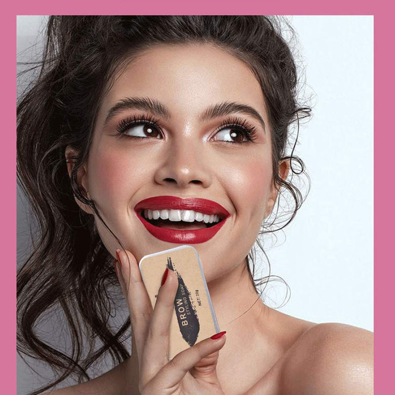 Eyebrow Soap, 3D Brows Styling Soap, Transparent Long Lasting Natural Eyebrow Wax Eyebrow Gel Sokgo