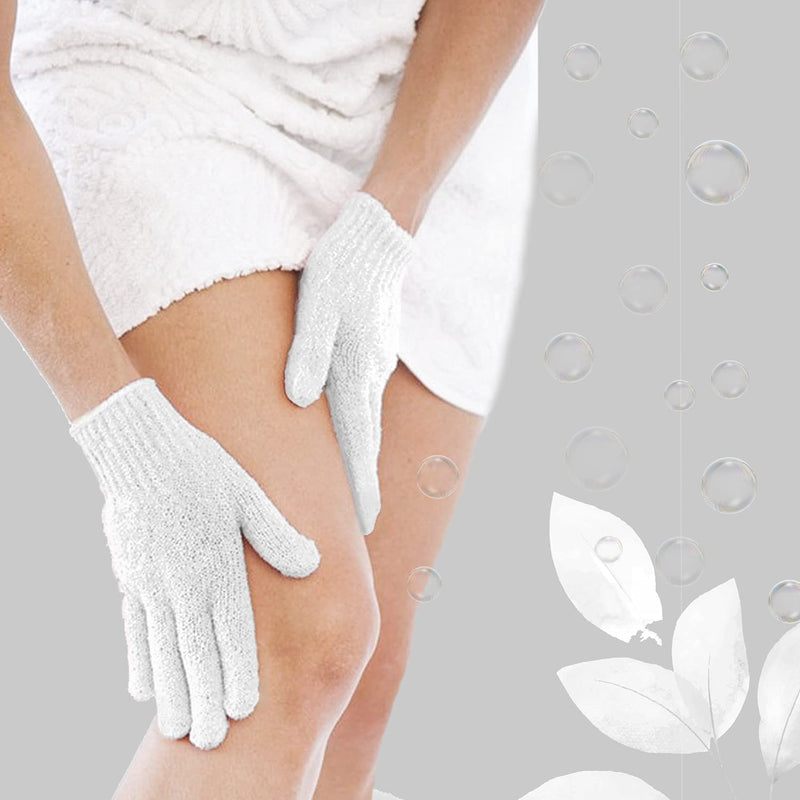 EXCLAIM BEAUTY Exfoliating Gloves Body Scrubber Gloves For Shower, Spa, Massage Shower Gloves Dual Texture Bath Gloves | Dead Skin Remover With Adjustable Straps Exclaim Beauty