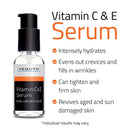 Yeouth Vitamin C Serum for Face with Hyaluronic Acid, Vitamin E, Hydrating and Brightening Anti Aging Serum for Dark Spot Remover for Face, Facial Skin Care Products for Fine Lines and Wrinkles (2oz) Yeouth