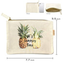 Me Plus Eco Zipper Pouch Stylish Printed, Traveler Organizer, Cosmetic Small Makeup, Students BTS Organization Bag - 22 Pattern options (It's summer time) Me Plus