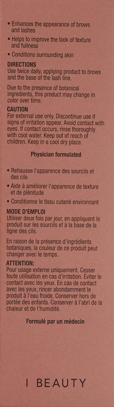 IMAGE Skincare I Beauty Brow and Lash Enhancement Serum, 0.14 oz IMAGE Skincare