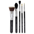 SIGMA Beauty Most Wanted Makeup Brush Set – Set of 5 Favorite Makeup Brushes for Foundation, Highlighter, Eyeshadow, Pencil Liner, and Blending (5 pcs) Infinity Warehouse