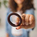Burlybands Large Hair Ties for Thick Heavy or Curly Hair. No Slip No Damage Seamless Ponytail Holders Scrunchies Sports Thick Hair Ties - Hair Bands - Curly Hair Accessories (Brown 3 Pcs) Burlybands