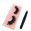 GOO GOO Mink Lashes 16mm Bushy Siberian Mink Fur False Eyelashes Hand Made Strips Real 3D Mink Eyelashes Natural Soft Curl Fake Eyelashes Reusable Make Up Eyelahses 1 Pair GOO GOO