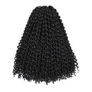 7 Pack 12 Inch Passion Twist Hair Water Wave Synthetic Crochet Braids for Short Passion Twist Braiding Hair Goddess Locs Bohemian Curl Hair Extensions (7Packs, 12Inch, 1B