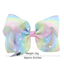 3Pcs 8 INCH Large JOJO Hair Bows Ribbon Hair Bow Alligator Clips JOJO BOW