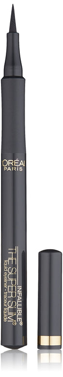L'Oreal Paris Makeup Infallible Super Slim Long-Lasting Liquid Eyeliner, Ultra-Fine Felt Tip, Quick Drying Formula, Glides on Smoothly, Grey, Pack of 1 L'Oréal Paris
