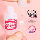 Clear Fake Coffin Nail Tips, Teenitor Long Acrylic Full Cover Nail Tip Press On Nails, 600pcs Ballerina False Nails Nail Glue, Files And Buffer Polisher Nail Brush and Clipper Set for Beginners Teenitor