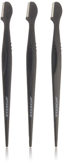 Japonesque Brow Touch Up Razors with Ultra-Sharp Stainless Steel Blades, for Unwanted Facial Hair and Peach Fuzz Removal, Includes Protective Cover for Safe Storage JAPONESQUE