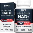 MOM NUTRIX Liposomal NAD Supplement with Resveratrol - High Purity NAD Plus 2000 mg, 120 Capsules, Made in the USA - NMN Alternative Infinity Warehouse