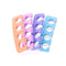 Toe Separators - Soft Two Tone Toe Spacers - Great Toe Cushions - Apply Nail Polish During Pedicure & Other Uses - Iridesi - 12 Pack Iridesi