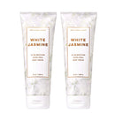 Bath and Body Works White Jasmine 2 Pack Ultra Shea Body Cream 8 Oz. (White Jasmine) Bath & Body Works