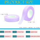 6 Rolls Eyelash Tape, JASSINS Adhesive Fabric Eyelash Tapes, Adhesive Breathable Micropore Fabric Tape for Eyelash Extension Supply,9 m/10 yard Each Roll (Light purple) JASSINS