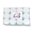 Beauticom 12 Pieces 20G/20ML Round Clear Jars with WHITE Lids for Lotion, Creams, Toners, Lip Balms, Makeup Samples - BPA Free Beauticom