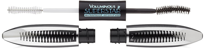 L'Oreal Paris Cosmetics Voluminous Superstar Waterproof Mascara, Black, 1 Tube L'Oréal Paris