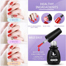 MILD EAST Gel Nail Polish Kit, 6 Colors Nude Pink Gel Nail Polish UV Gel Glitter Nail Polish with Acrylic Powder, Glossy/Matte Nail Polish Gift Set for Women MILD EAST