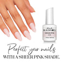 IBD Building Gel, Hard Gel Nail Extension, Sheer Pink, 0.5 oz IBD