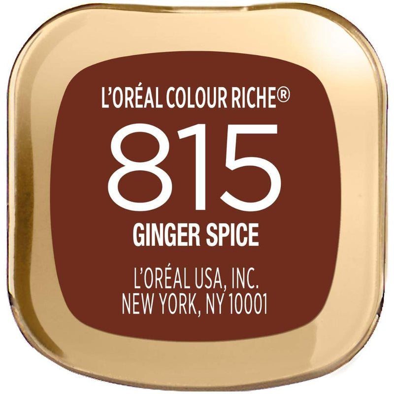 L'Oreal Paris Makeup Colour Riche Original Creamy, Hydrating Satin Lipstick, 815 Ginger Spice, 1 Count L'Oreal Paris