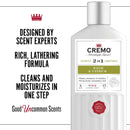 Cremo Barber Grade Sage & Citrus 2-in-1 Shampoo & Conditioner, 16 Oz (2-Pack) Cremo
