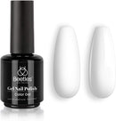 Beetles Gel Nail Polish, 1 Pcs 15ml White Color Soak Off Gel Polish Nail Art Manicure Salon DIY at Home beetles Gel Polish Store