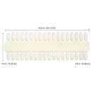 10 Palettes Beauticom 36 Nail Tips Display Board for Nail Art Design Pattern Practice and Swatch Nail Polish Colors(36 Tips Palette (Natural), 10 Pieces) Beauticom