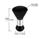 Vtrem 2 Pack Barber Brush Neck Duster Professional Large Hairbrush Ultra Soft Salon Shaving Brush for Face and Neck, Black & Brown Vtrem