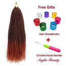 8 Packs Passion Twist Hair 18 Inch Passion Twist Crochet Hair Ombre Water Wave Crochet Braiding Hair Extensions (1B/350) Angels Beauty Store