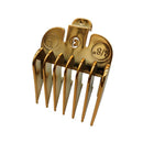 Professional Hair Clipper Guards Guides Gold Color Coded Cutting Guides