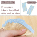 40 PCS Tape In Human Hair Extensions Seamless Skin Weft Invisible Hair Extensions Double Side Tape Hightlight Balayage Long Silk Straight For Women (20'',100g/40pcs,