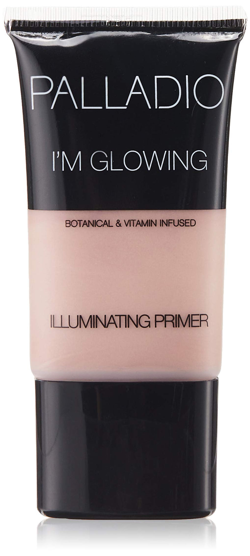 Palladio I'm Glowing Illuminating Primer, 0.67 oz, Pearly Pink Makeup Primer for Face, Contains Aloe Vera, Grape Seed Oil, Green Tea, Brightens Complexion, Combats Wrinkles, Fine Lines & Pores Palladio