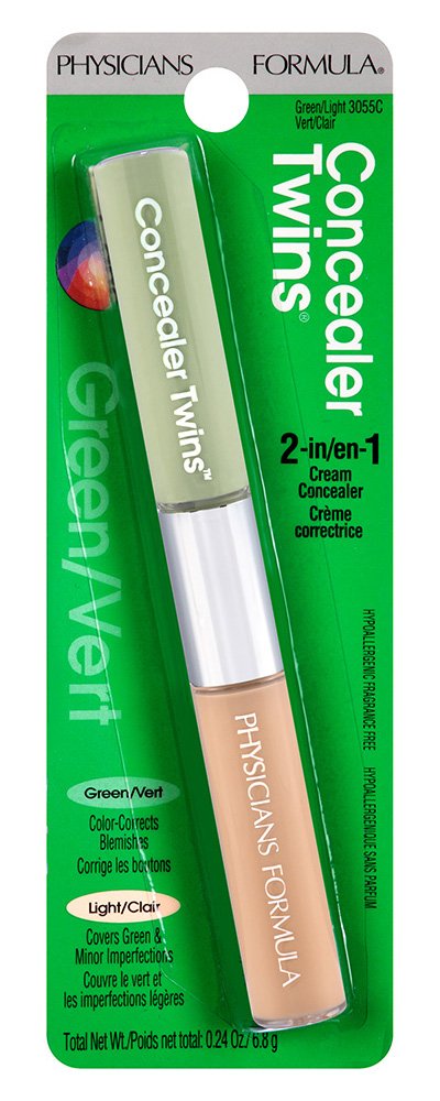 Physicians Formula Concealer Twins Cream Concealers, Green/Light, 0.24 Ounce Physicians Formula