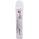 PANA USA 3D Kolinsky Nail Art Brush Silver Metal with Non-Slip Handle Acrylic Nail Art Brush Sculpture Brush (Size