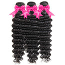 10A Deep Wave Human Hair Bundle 100% Virgin Brazilian Hair 1 Single Bundle 22 Inch Wet and Wavy Hair Human Bundle Unprocessed Remy Curly Hair Bundle serwell
