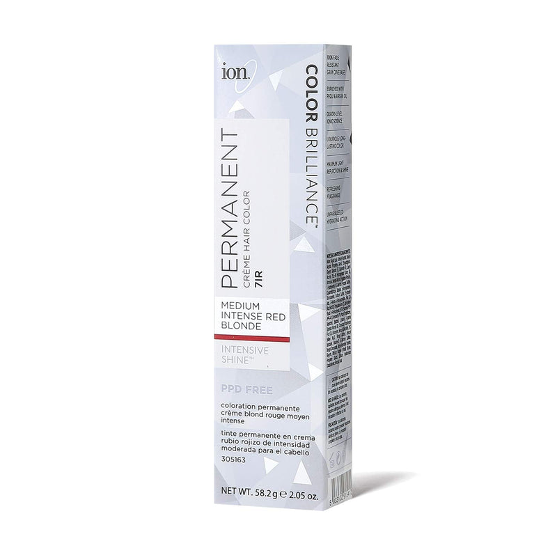 Ion Permanent Creme Hair Color (7IR Medium Intense Red Blonde) Ion
