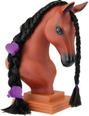 Breyer Horses Mane Beauty Horse Styling Head | Blaze | Black Extra-Long Silky No Tangle Mane | 10" x 4.25" x 4.25" | Styling Book, Brush, Hair Coils, Hair Clips, Elastics | Horse Toy | Model