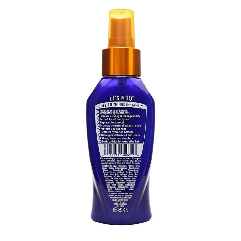 It's a 10 Haircare Miracle Leave-In Plus Keratin Spray, 4 fl. oz. (Pack of 4) It's a 10 Haircare