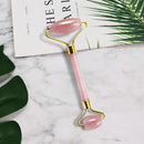 Natural Rose Quartz Roller for Face - Aging Wrinkles,Puffiness Facial Skin Massager - Premium Authentic Jade Stone (GUASHA NOT INCLUDED)(Rose) NSOSAUE